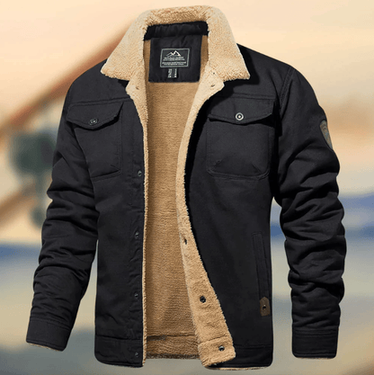 Blouson d'hiver pour homme, chaud et isolant, avec col