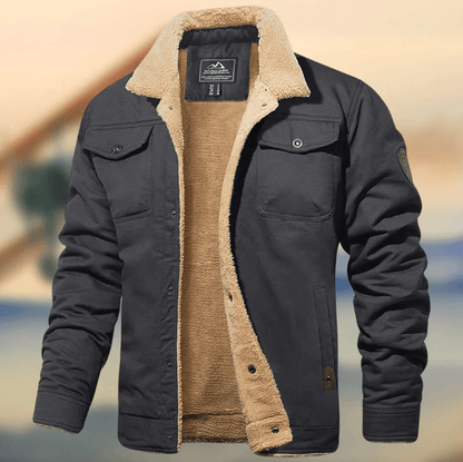 Blouson d'hiver pour homme, chaud et isolant, avec col