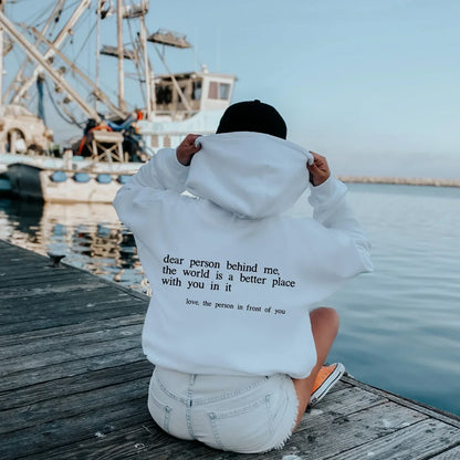 Hoodie à la mode avec inscription Design tendance