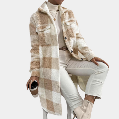 Doudoune femme douillette en teddy