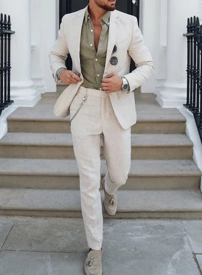 Costume d'été léger deux pièces pour homme