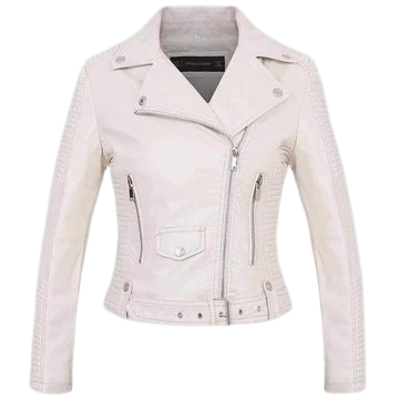 Mia - Veste en cuir de luxe pour femme élégante noire