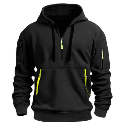 Sweat-shirt à capuche sportif pour homme avec poches