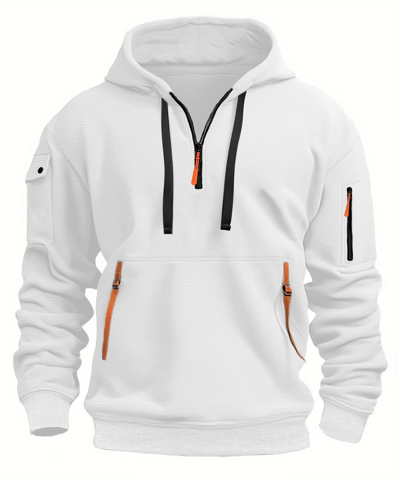 Sweat-shirt à capuche sportif pour homme avec poches