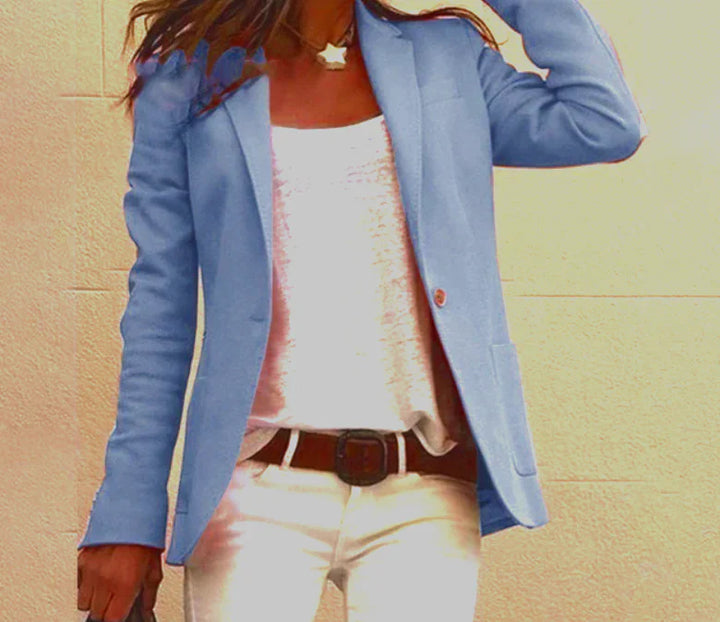 Blazer slim fit à manches longues pour femme