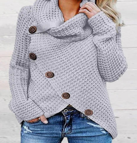 Pull-overs douillets pour femme en laine mérinos douce et oversize