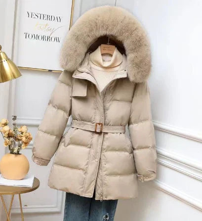 Doudoune femme à capuche amovible