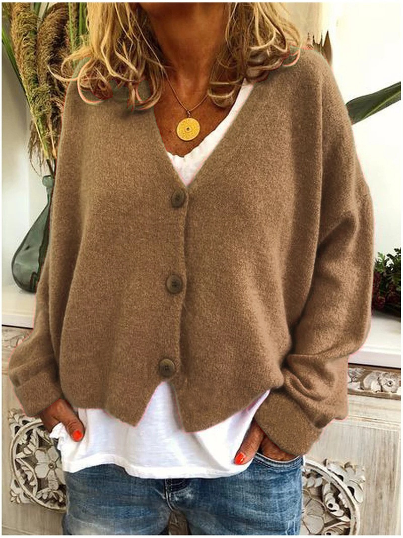 Gilet en maille souple chaud pour femme