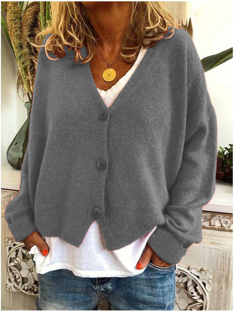 Gilet en maille souple chaud pour femme