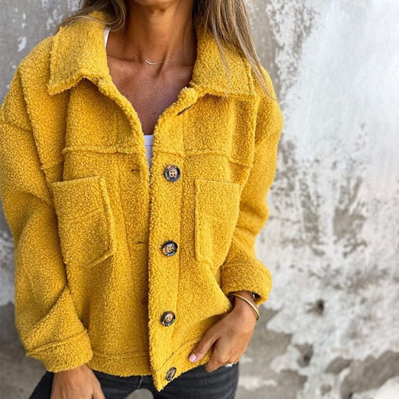 Veste d'automne femme élégante cuir