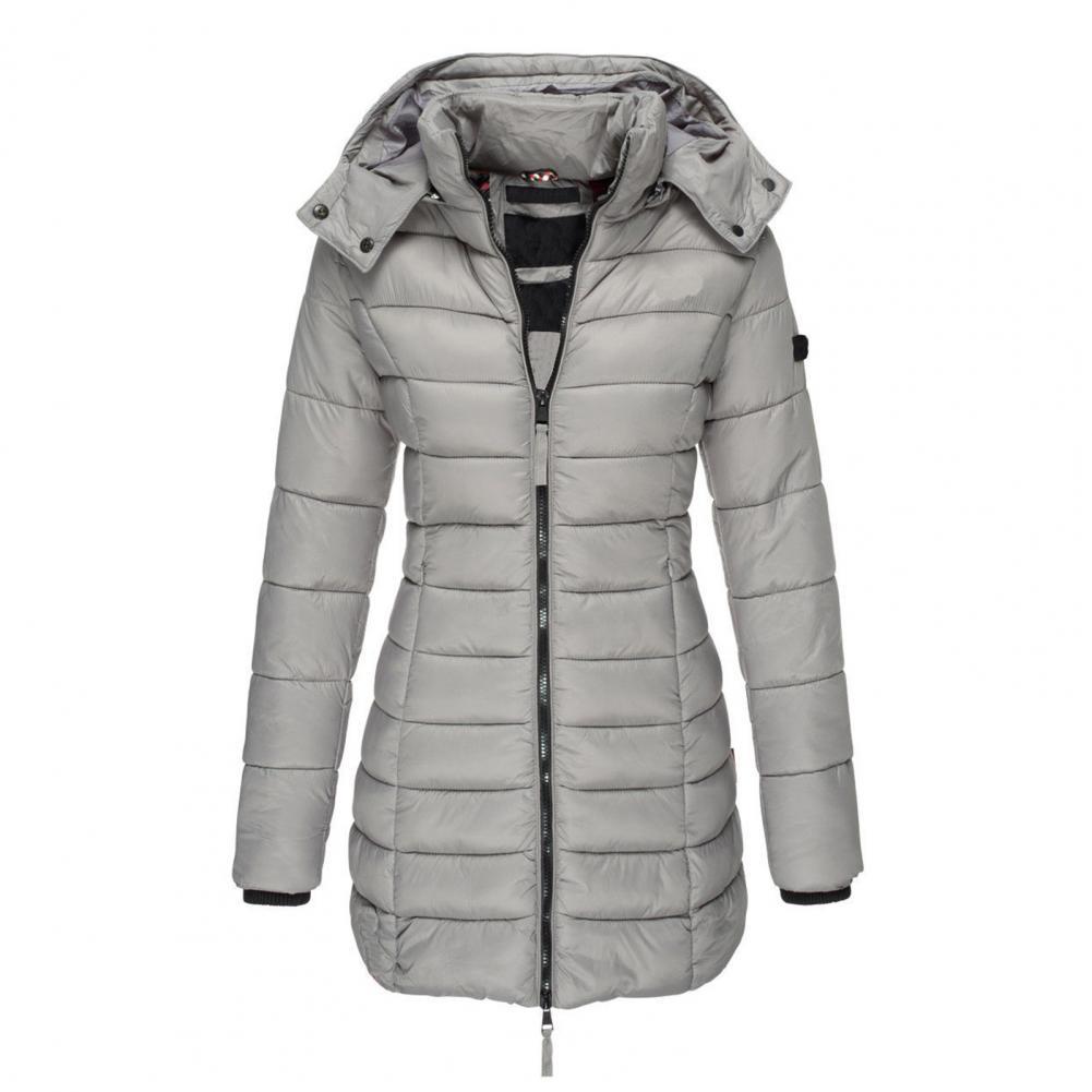 Doudoune femme coupe slim à capuche, chaleur et style