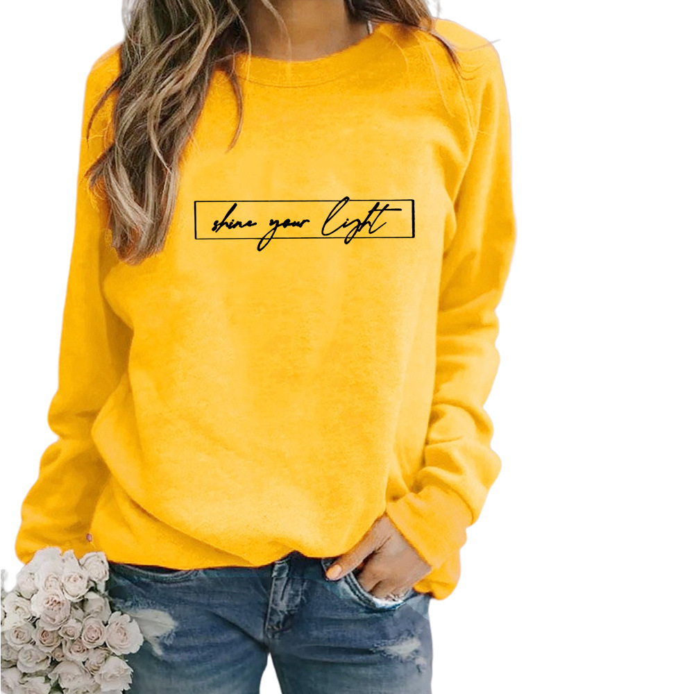 Vêtements pour femmes | Sweat-shirt de mode avec impression de motivation