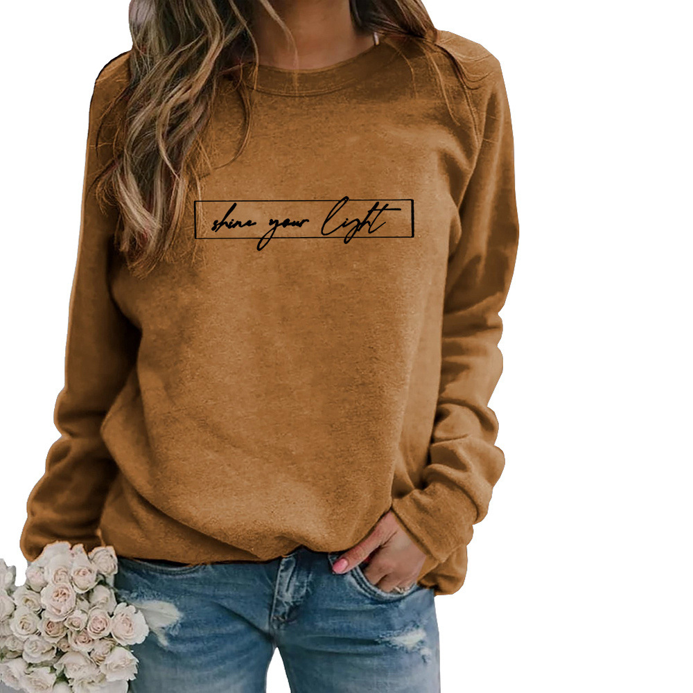 Vêtements pour femmes | Sweat-shirt de mode avec impression de motivation