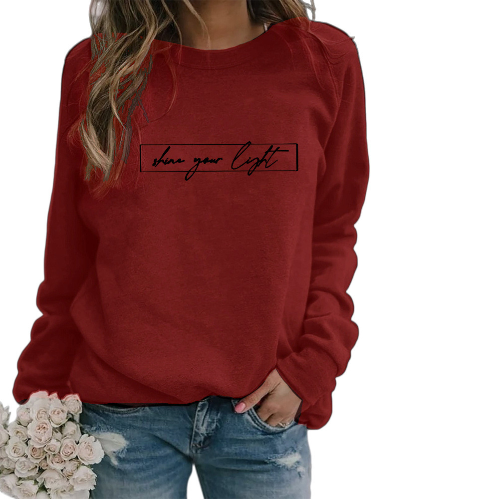Vêtements pour femmes | Sweat-shirt de mode avec impression de motivation
