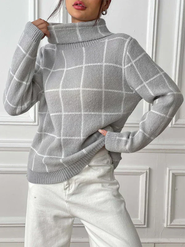 Pull femme Col montant Chaud Hiver