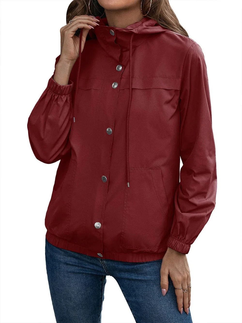 Veste à capuche femme automne hiver