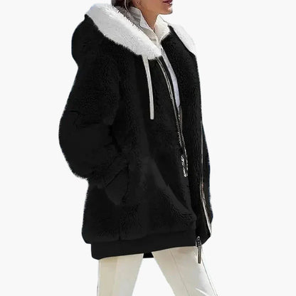Veste d'hiver élégante à rayures