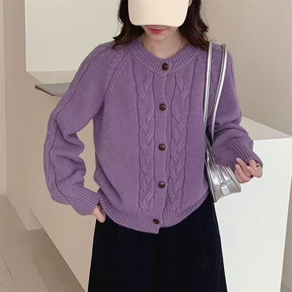 Cardigan stylé à boutons pour femme