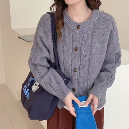 Cardigan stylé à boutons pour femme