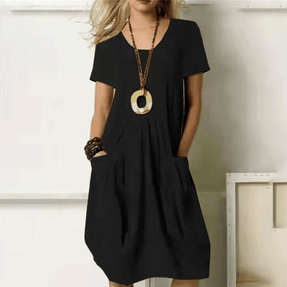 Robe femme mi-longue coupe élégante