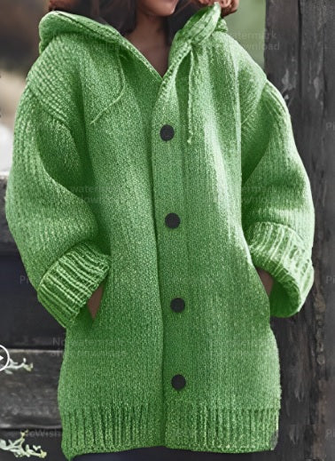 Longue veste d'hiver à capuche