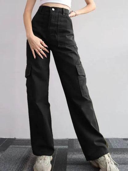 Pantalon cargo femme tendance et confortable avec poches