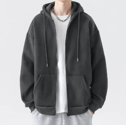 Sweat-shirt à capuche pour homme, coupe décontractée et ample