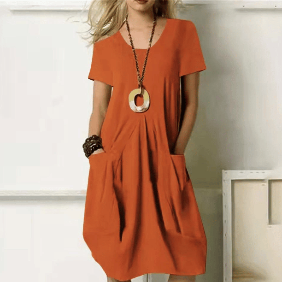 Robe femme mi-longue coupe élégante
