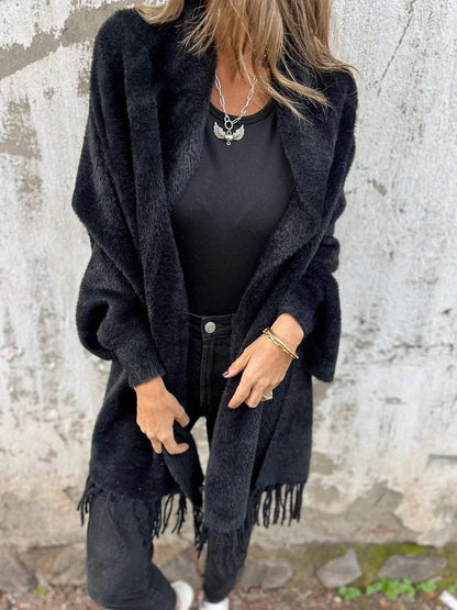 Doudoune longue pour femme noire