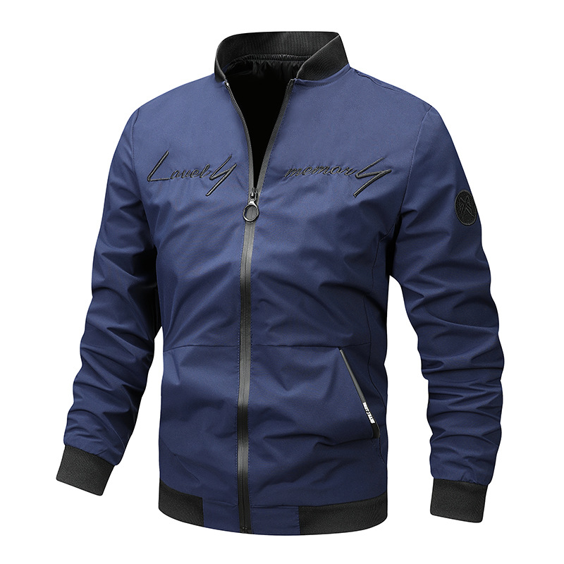 Bomber blouson homme élégant avec broderie monogramme