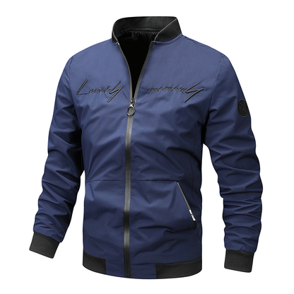 Bomber blouson homme élégant avec broderie monogramme