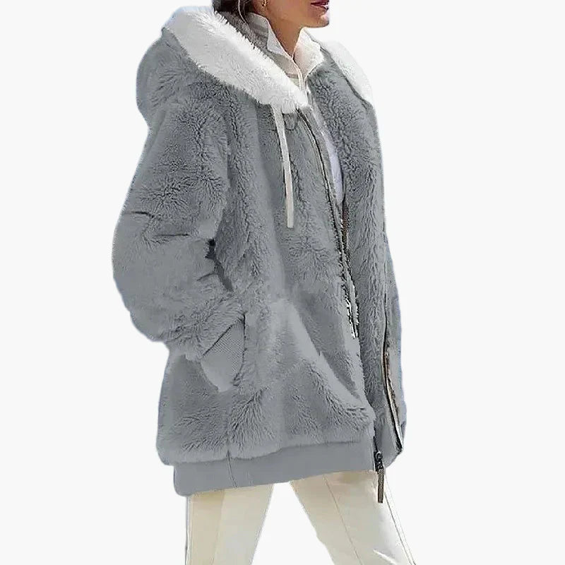 Veste d'hiver élégante à rayures