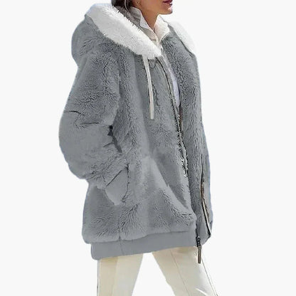 Veste d'hiver élégante à rayures
