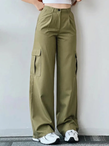 Pantalon cargo femme tendance et confortable avec poches