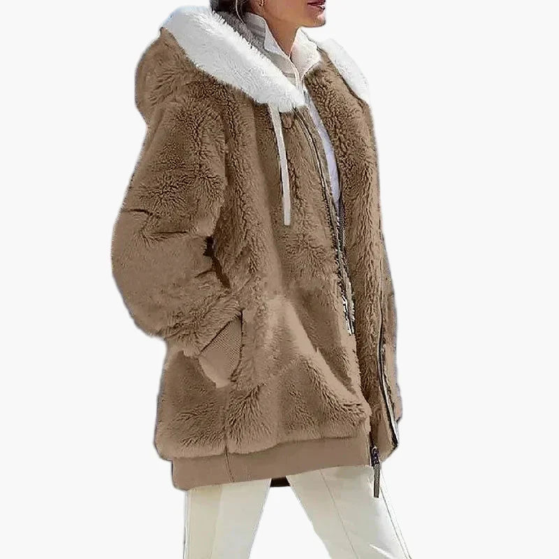 Veste d'hiver élégante à rayures