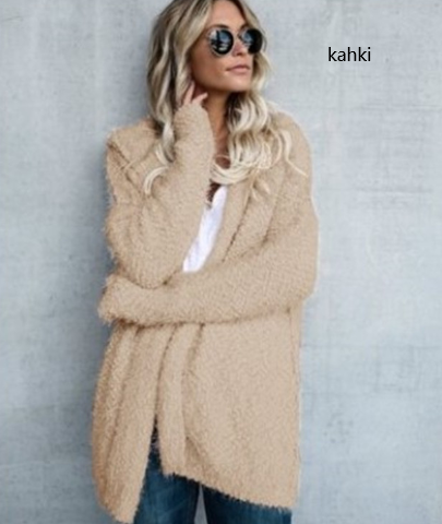 Veste à capuche tricotée tendance pour femme