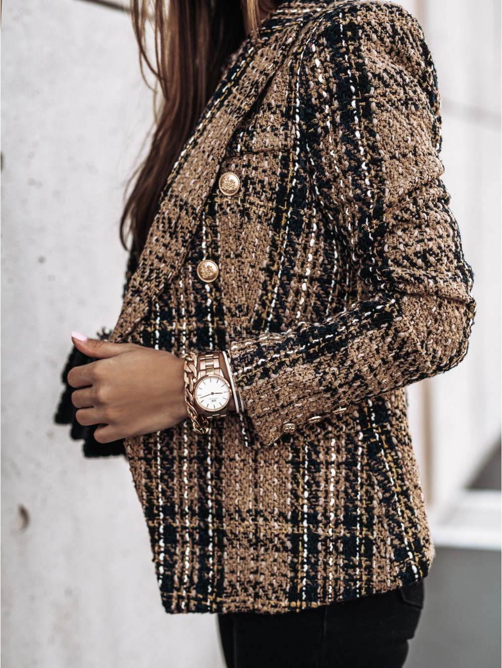 Élégant manteau classique long pour femme