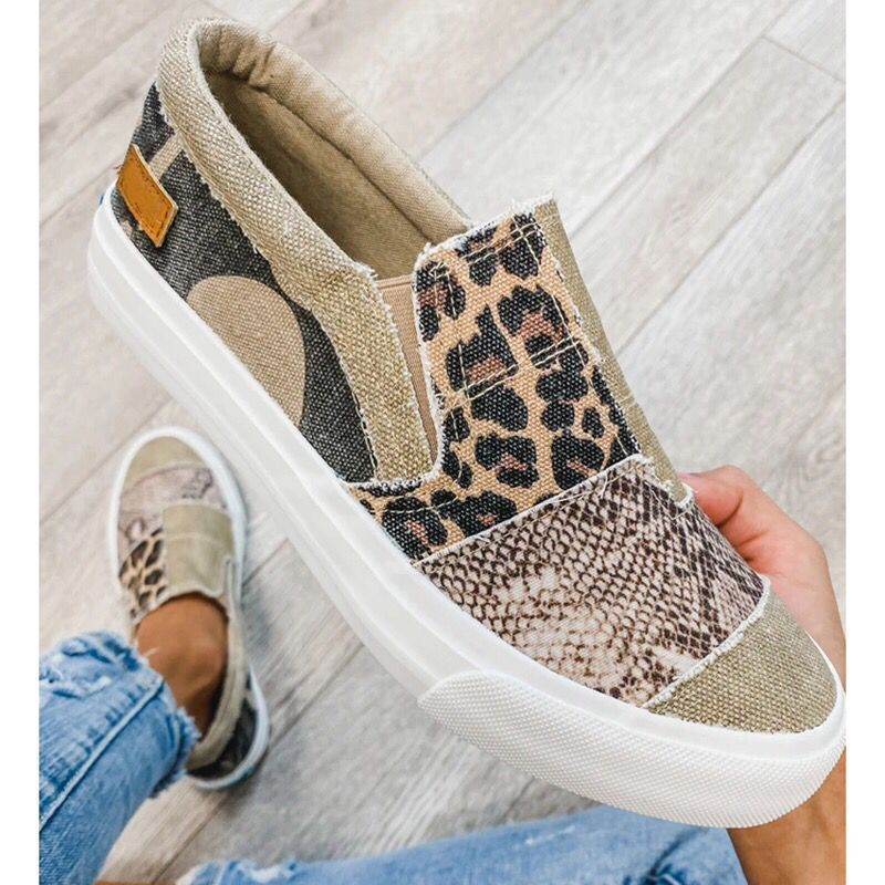 Baskets basses pour femme style patch