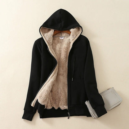 Veste à capuche doublée polaire Sherpa douce