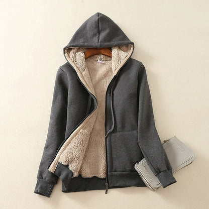 Veste à capuche doublée polaire Sherpa douce