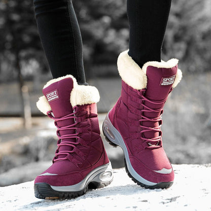 Chaussures femme Bottes Tige mi-haute À lacets