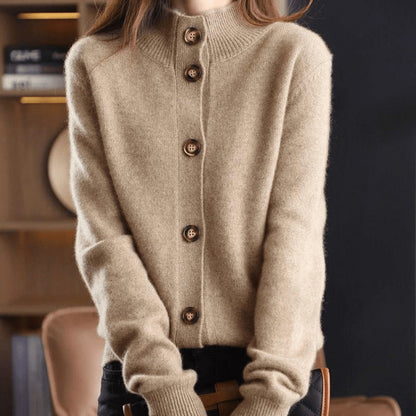 Gilet doux pour femmes avec boutons