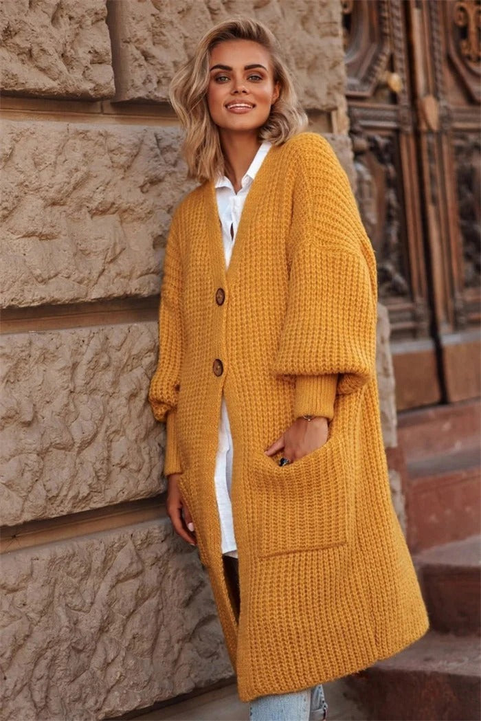 Grand gilet oversized long manteau femme
