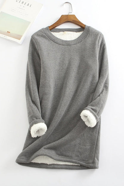 Sweatshirt Confortable Femme Coupe Ample Polaire Douce