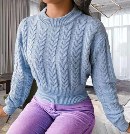 Robe tricotée élégante Classique Douce Motif torsadé