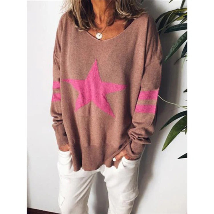 Bequeme Sweater Damen Lange Ärmel Weich - IdealeKleiden
