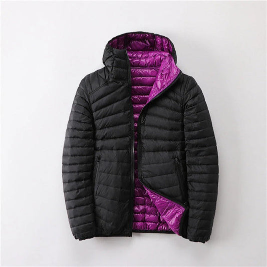 Warme Winterjacke Gepolstert Winddicht - IdealeKleiden