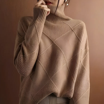 Pull col roulé femme douillet
