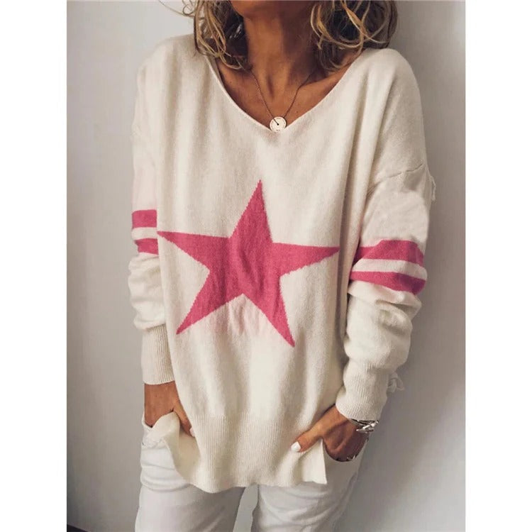 Pull Femme Confortable Manches Longues Doux