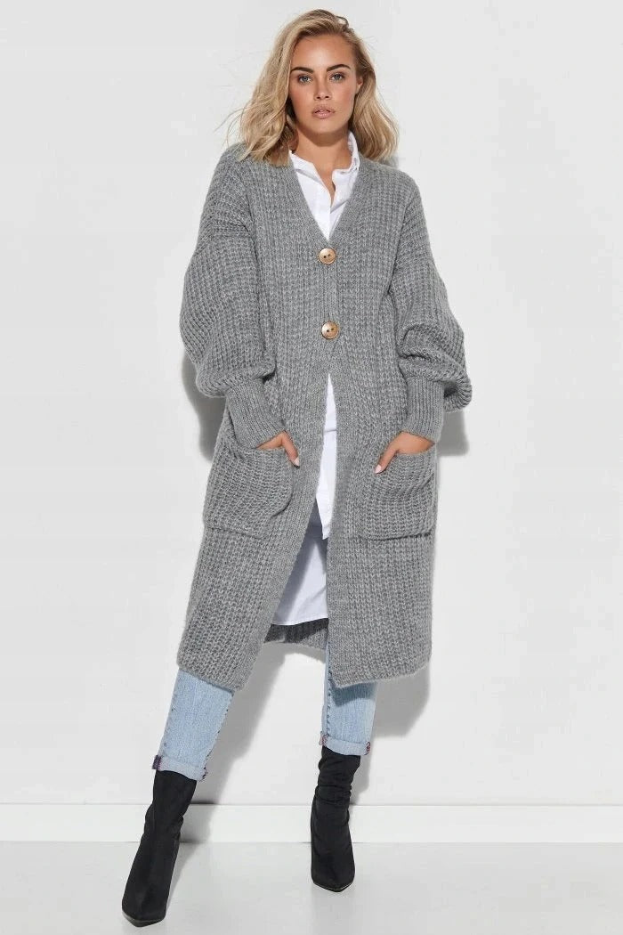 Grand gilet oversized long manteau femme